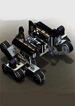 救援军事机器人免费3D模型