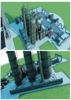 工业工程建筑三维模型