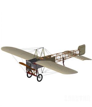 Bleriot飞机三维模型（包含所有设计制造部件）