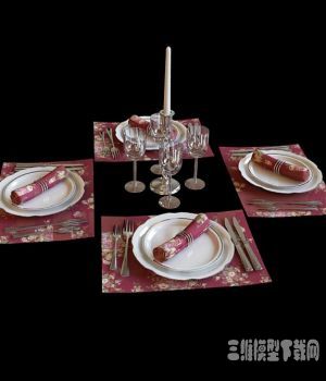 餐具3D模型下载