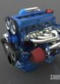 福特zetec汽车发动机3D模型下载