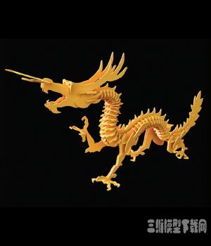 ľͷģ|3D Wood dragon toys