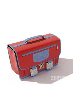 ʽ3Dģ|3D model of the old-fashioned school bags