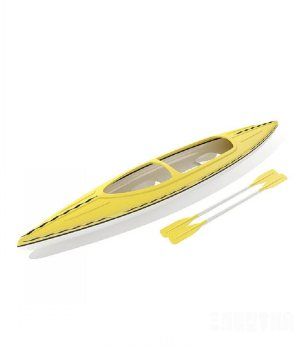 双人划艇3D模型|The double rowing 3D model