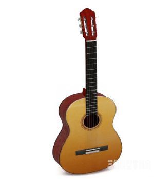 ŵ伪3Dģ|3D model of the classical guitar