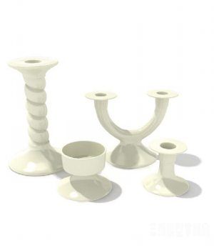 ̨3Dģ|The candlesticks 3D model