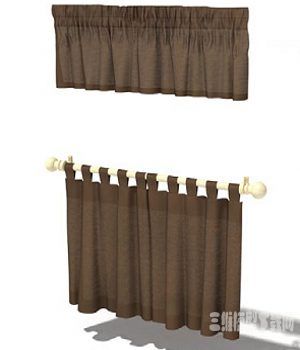 ɫģ|Brown curtains model