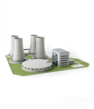 վ3Dģ|3D model of the thermal power station