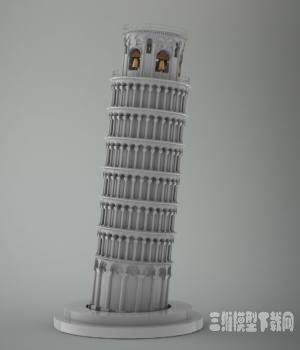 比萨斜塔3D模型下载|tower of pisa