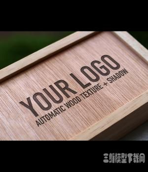 木头上的LOGO图标设计素材下载