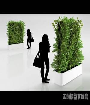 装饰绿墙植物模型下载