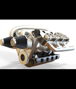 V6汽车发动机模型 - 3D模型下载网_车辆3d模