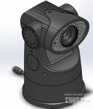 家用摄像头安防摄像机3D数模图纸 Solidworks设计