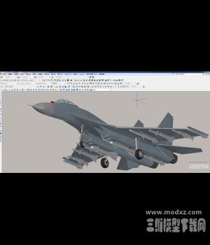 歼11战斗机3D模型 AutoCAD-ZWCAD设计 dwg