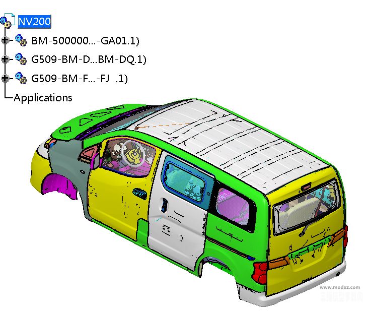 MPV车型NV200（车身+饰件+电器）