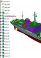 远洋工程船CATIA模型
