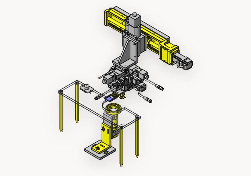 电子组装装置(SolidWorks完整装配体)