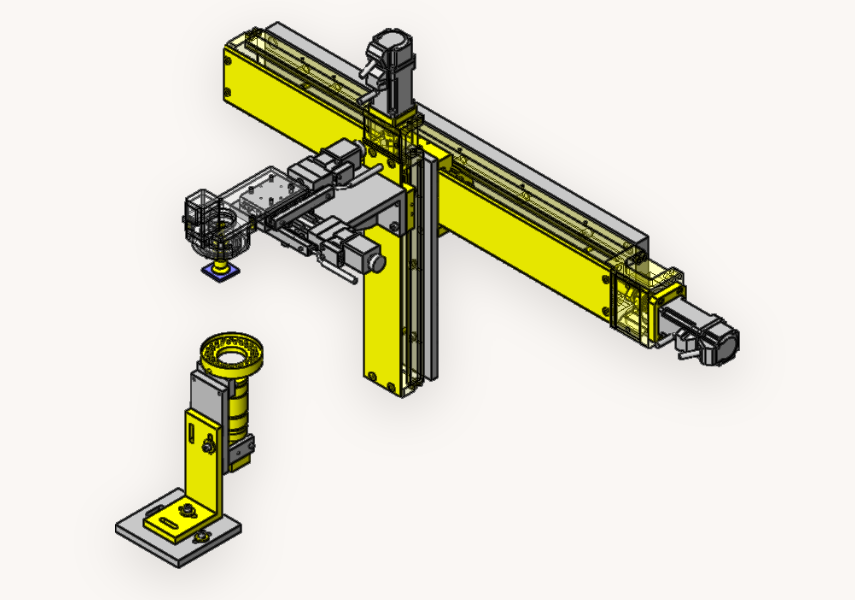 电子零件传送、检查装置(SolidWorks完整装配体)