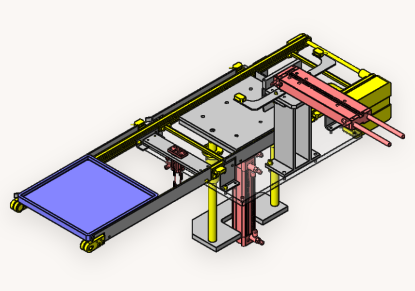 托盘移动升降机(SolidWorks完整装配体)