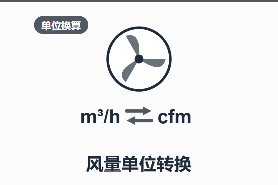 风量单位转换